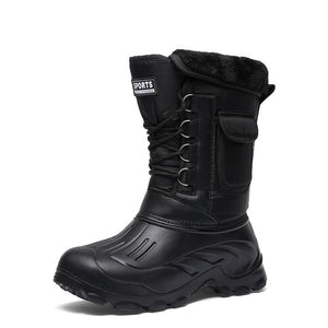 Men Winter Boots Light Work Fishing Raining Boots Male Waterproof  Snow Boot