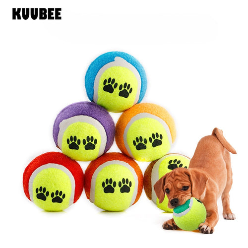 Tennis Ball Toy No Elasticity 63mm kids Pet Chew Toy Run Fetch Throw Play ball