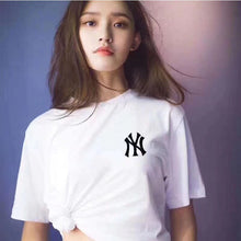 Load image into Gallery viewer, Spring-Summer New Style European And American-Style Popular Brand NY Yankees MLB Short Sleeved Lettered Printed T-shirt Blo