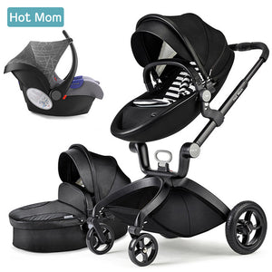 Baby Stroller 3 in 1,Hot Mom travel system High Land-scape stroller with bassinet