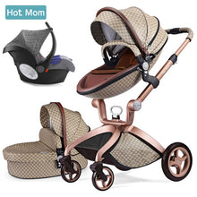 Load image into Gallery viewer, Baby Stroller 3 in 1,Hot Mom travel system High Land-scape stroller with bassinet