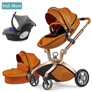 Baby Stroller 3 in 1,Hot Mom travel system High Land-scape stroller with bassinet