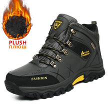 Load image into Gallery viewer, Brand Men Winter Snow Boots Waterproof Leather