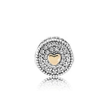 Load image into Gallery viewer, Genuine 100% 925 Sterling Silver Studded With Stone Charm Bead Small Pendant Gift Jewelry