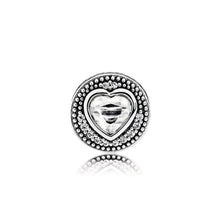 Load image into Gallery viewer, Genuine 100% 925 Sterling Silver Studded With Stone Charm Bead Small Pendant Gift Jewelry