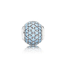 Load image into Gallery viewer, Genuine 100% 925 Sterling Silver Studded With Stone Charm Bead Small Pendant Gift Jewelry