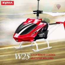 Load image into Gallery viewer, Syma Official W25 RC Helicopter 2 CH 2 Channel Mini RC Drone With Gyro Crash Resistant RC Toys For Boy Kids Gift Red Yellow