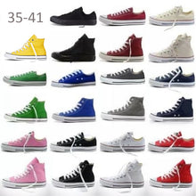 Load image into Gallery viewer, Unisex Womens Ladies Girls Authentic Classic Allstar Chuck-Taylor Ox Low High Top Canvas Shoes Designer Mens Athletic Sneakers