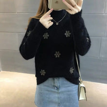 Load image into Gallery viewer, Warm Wool  Sweaters Women Pullover  Winter Pattern High quality Casual Soft Mohair Snowflak Autumn Thick Fashion knitted Fall