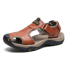 Load image into Gallery viewer, Classic Men&#39;s Sandals Summer Soft Sandals Comfortable Men Shoes Genuine Leather Sandals