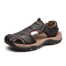 Load image into Gallery viewer, Classic Men&#39;s Sandals Summer Soft Sandals Comfortable Men Shoes Genuine Leather Sandals