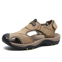 Load image into Gallery viewer, Classic Men&#39;s Sandals Summer Soft Sandals Comfortable Men Shoes Genuine Leather Sandals