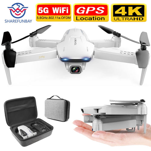 SHAREFUNBAY drone S162 GPS 4K HD 1080P 5G WIFI FPV Quadcopter flight 20 minutes RC distance 500m dron smart return drone pro