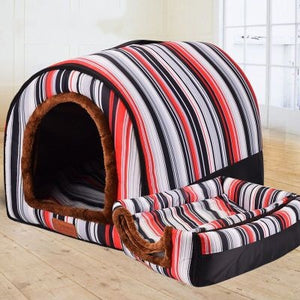 Pet Big Dog House Fully Washable Pet Kennel Cylinder Portable Dog House Golden Retriever Kennel Puppy Pet Cat Dog Bed  Dog Cage