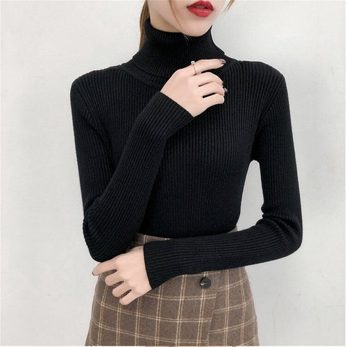 Tops turtleneck Pullovers Casual Sweater