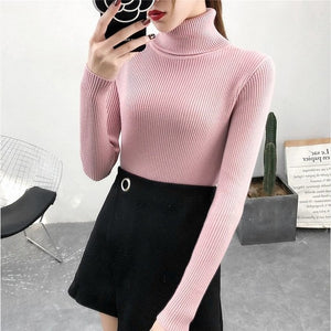 Tops turtleneck Pullovers Casual Sweater