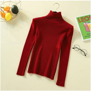 Tops turtleneck Pullovers Casual Sweater