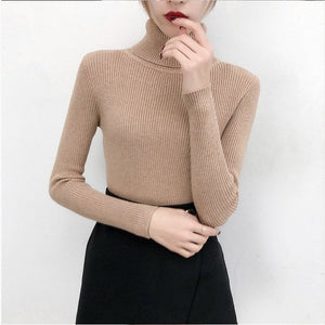 Tops turtleneck Pullovers Casual Sweater