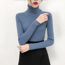 Load image into Gallery viewer, Tops turtleneck Pullovers Casual Sweater