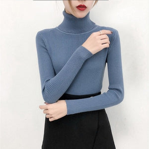 Tops turtleneck Pullovers Casual Sweater