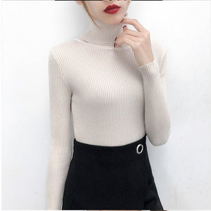 Tops turtleneck Pullovers Casual Sweater