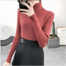 Load image into Gallery viewer, Tops turtleneck Pullovers Casual Sweater