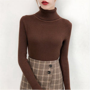 Tops turtleneck Pullovers Casual Sweater