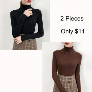 Tops turtleneck Pullovers Casual Sweater