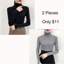 Load image into Gallery viewer, Tops turtleneck Pullovers Casual Sweater