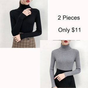 Tops turtleneck Pullovers Casual Sweater