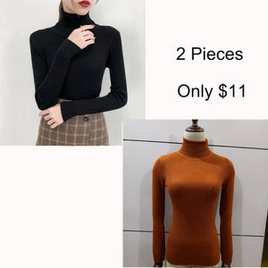 Tops turtleneck Pullovers Casual Sweater