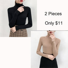 Load image into Gallery viewer, Tops turtleneck Pullovers Casual Sweater