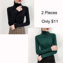 Load image into Gallery viewer, Tops turtleneck Pullovers Casual Sweater