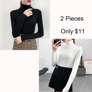 Tops turtleneck Pullovers Casual Sweater