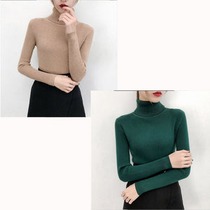 Tops turtleneck Pullovers Casual Sweater