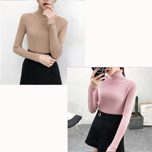 Tops turtleneck Pullovers Casual Sweater