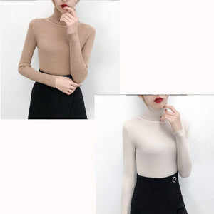 Tops turtleneck Pullovers Casual Sweater