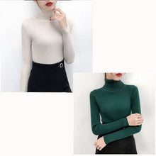 Load image into Gallery viewer, Tops turtleneck Pullovers Casual Sweater