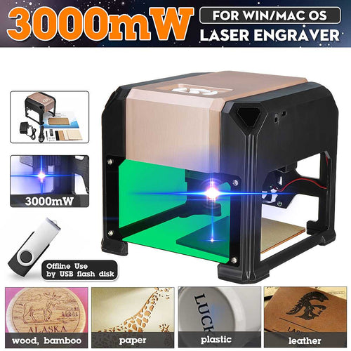 2000mw/3000mw USB Desktop Laser Engraver Machine