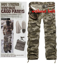 Load image into Gallery viewer, men cargo pants camouflage  trousers military pants for man 7 colors