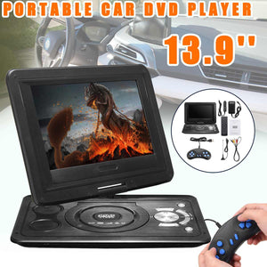 DVD player 13.9" Portable LCD Screen DVD Player  Mini TV+ 300 Games Joysticks