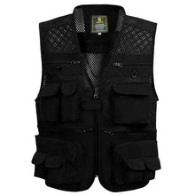 Load image into Gallery viewer, Unloading Tactical Vest Coat Fashion Men&#39;s Summer Photographer Waistcoat Mesh Work Sleeveless Jacket Tool Many Pocket Vest Male