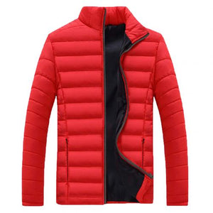 New Men Winter Warm Out Wear Large size men's long sleeve stand collar cotton business casual zipper warm cotton jacket