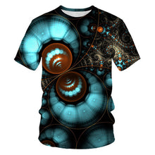 Load image into Gallery viewer, Popular Men Tshirt Short Sleeve 3D Printed Lightning T-shirt Uniquely  Raindrop T-shirt Loose O-neck Summer Men’s Clothes