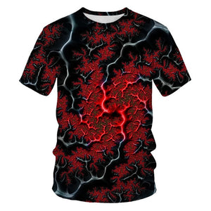 Popular Men Tshirt Short Sleeve 3D Printed Lightning T-shirt Uniquely  Raindrop T-shirt Loose O-neck Summer Men’s Clothes