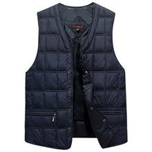 Load image into Gallery viewer, Winter Dresses Men White Duck Down Causal Vest Ultra Light Male Thick Sleeveless Down Jacket Men Warm Vest L-5XL Plus Size