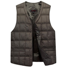 Load image into Gallery viewer, Winter Dresses Men White Duck Down Causal Vest Ultra Light Male Thick Sleeveless Down Jacket Men Warm Vest L-5XL Plus Size