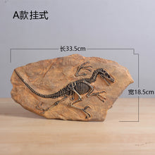 Load image into Gallery viewer, Retro dinosaur fossil resin statue wall hanging,Jurassic dinosaur skull sculpture as faux taxidermy, Home decoration accessories