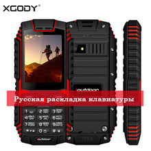 Load image into Gallery viewer, XGODY ioutdoor T1 2G Feature Phone IP68 Shockproof cep telefonu 2.4&#39;&#39;128M+32M GSM 2MP Back Camera FM Telefon Celular 2G 2100mAh