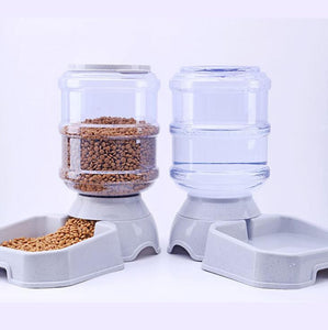 Automatic pet Feeder Dog Cat  Dri benking Bowl For Dog Water Drinking